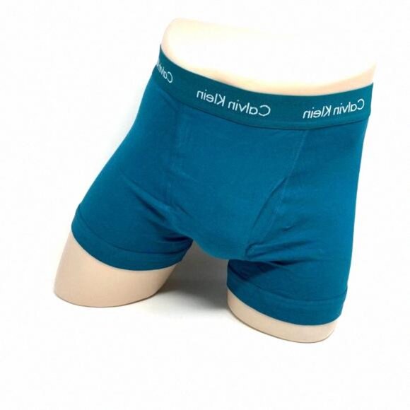 💖MEGA SALE💖Calvin Klein 3 Pack Cotton Stretch Trunks NB2615912 Men Orange Blue - Picture 2 of 9